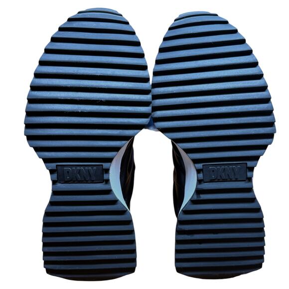 DKNY Nix Women's 7.5 Black Lace Up Sneaker Everyday Lifestyle Shoes - Picture 10 of 13